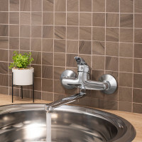 Смеситель для кухни с длинным поворотным изливом РМС SL86-005