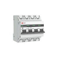 Автоматический выключатель EKF PROxima ВА 47-63, 4P, 10А, C, 4,5kA mcb4763-4-10C-pro