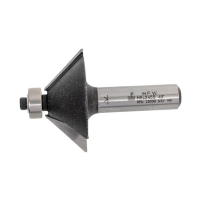 Фреза фаска угловая 45 градусов (13х50 мм; Z2; хвостовик 8 мм) WPW HSL2455