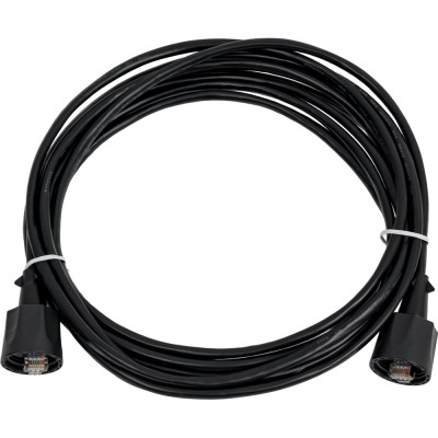 Индустриальный патч-корд LANMASTER RJ45-RJ45 4 пары FTP категория 5е 5м черный, LAN-S45-45-5.0-WP