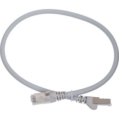 Патч-корд LANMASTER RJ45-RJ45, 4 пары, FTP, категория 6A, 0.5 м, серый, LSZH, LAN-PC45/S6A-0.5-GY