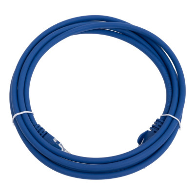 Патч-корд LANMASTER RJ45-RJ45, 4 пары, UTP, категория 5е, 2 м, синий, LSZH, LAN-PC45/U5E-2.0-BL