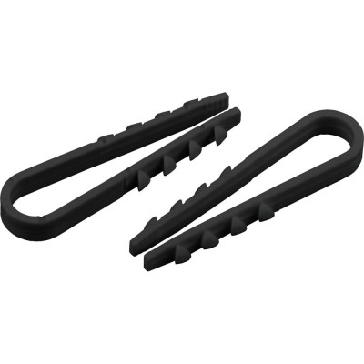 Дюбель-хомут для круглого кабеля Эра 19-25 мм черный Б0045086