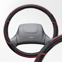 Оплетка SKYWAY Combo-5 L Черно/Красная экокожа S01102337
