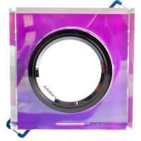 Светильник ЭРА DK8 CH/PR декор стекло квадрат MR16,12V/220V, 50W, хром/перламутр C0043790