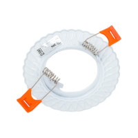 Штампованный светильник ЭРА ST4 GD/WH MR16,12V/220V, 50W белый/золото Б0036483