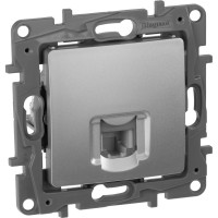 Розетка Legrand телефонная RJ11 Legrand Etika алюминий 672440