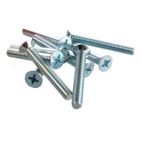 Винт с потайной головкой Саморезик 6х45 оцинк. DIN 965, 160 шт. DIN965-6х45-160