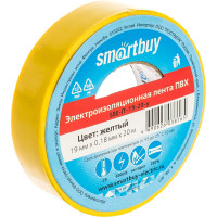 Изолента Smartbuy 0.18х19 мм, 20 метров, желтая SBE-IT-19-20-y