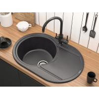 Смеситель для кухни Paulmark ESSEN, антрацит,  Es213211-AN