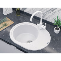 Смеситель для кухни Paulmark ESSEN, белый матовый,  Es213211-WH