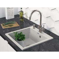 Смеситель для кухни Paulmark ESSEN, брашированная сталь,  Es213211-BS