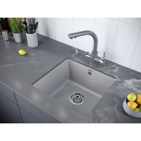 Смеситель для кухни Paulmark ESSEN, серый металлик,  Es213011-GRM