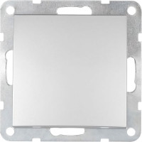 1-клавишный выключатель LK Studio схема 1, 16 A, 250 B, серебристый металлик 860103-1