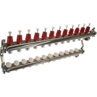 Коллекторный блок для теплого пола 1x3/4EU отв.-12 Gekon GK 72112