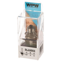 Фреза фаска угловая 45 градусов (6х51 мм; Z2; хвостовик 6 мм) WPW SL24503