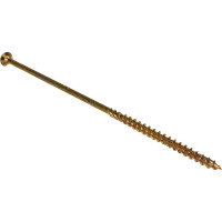 Саморез по дереву HIMTEX проф. желт. потай Torx 40 8x260 50 шт. 08260Fh