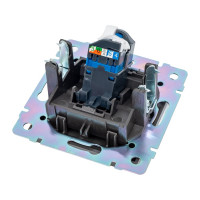 Компьютерная розетка Smartbuy RJ45 серый никель Нептун SBE-05gn-S1-RJ