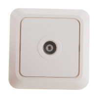 Розетка TV Intro 230102 одиночная, IP20, ОУ, Quadro, слоновая кость Б0027659