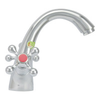 Двуручный смеситель Eleanti для умывальника, с гибкой подводкой 0402.894