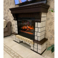 Каминокомплект InterFlame Экстер Фотон26 Led Q Foton26 темный дуб