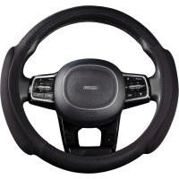 Оплетка SKYWAY Top-7 2 подушечки, M, черная, экокожа S01102182