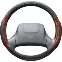 Оплетка SKYWAY Sponge classic 6 подушечек, L, черно/серая, экокожа S01102004