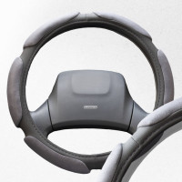 Оплетка SKYWAY Sponge classic 6 подушечек, L, серая, замша S01101011