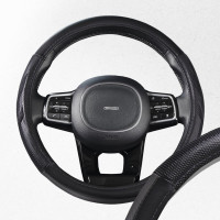 Оплетка SKYWAY Racer-3 M, черно/серая, экокожа S01102423