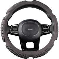 Оплетка SKYWAY Sponge ribby 6 подушечек, M, серая, экокожа S01102222