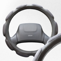 Оплетка SKYWAY Sponge classic 10 подушечек, L, серая, замша S01101043