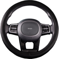 Оплетка SKYWAY Hit-2 M, черная, экокожа S01102054