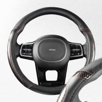 Оплетка SKYWAY Carbon-1 M, черная, экокожа S01102433