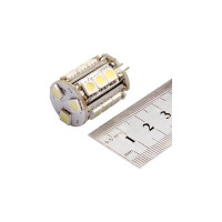 Автолампа диод SKYWAY G4, 18 SMD диодов, 1-контакт, белая, габариты, стопы S08201209