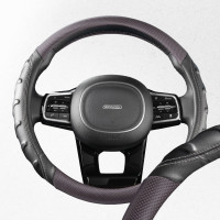 Оплетка SKYWAY Carbon-2 M, черно/серая, экокожа S01102428