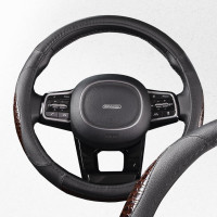 Оплетка SKYWAY Luxury-4 M, черная, экокожа S01102378