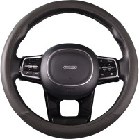 Оплетка SKYWAY Crome-1 M, серая, экокожа S01102042