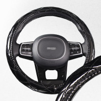 Оплетка SKYWAY Luxury-5 M, черная с черной прострочкой, полиэстер S01105002