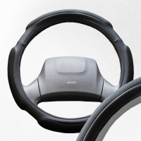 Оплетка SKYWAY Sponge grid 4 подушечки, L, черная, экокожа S01102388