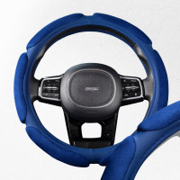 Оплетка SKYWAY Sponge air 6 подушечек, М, синяя, замша S01101070