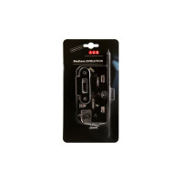 Замок AGB B01102.50.93.567 межкомнатный WC черный MEDIANA EV. инд.упак+B01000.13 36549