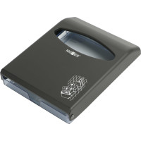 Диспенсер для накладок на туалет Nofer серии Black черного цвета 04028.N