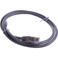 Патч-корд TWT RJ45-RJ45, 4 пары, UTP, категория 6, 1 м, серый, 45-45-1.0/6-GY
