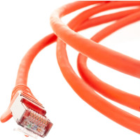 Патч-корд LANMASTER RJ45-RJ45, 4 пары, FTP, категория 6A, 2 м, оранжевый, LSZH, LAN-PC45/S6A-2.0-OR
