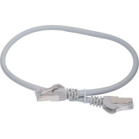 Патч-корд LANMASTER RJ45-RJ45, 4 пары, FTP, категория 6A, 0.5 м, серый, LSZH, LAN-PC45/S6A-0.5-GY