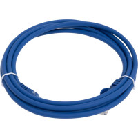 Патч-корд LANMASTER RJ45-RJ45, 4 пары, UTP, категория 5е, 2 м, синий, LSZH, LAN-PC45/U5E-2.0-BL