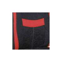 Чехлы сиденья SKYWAY Velvet-2 велюр/сетка, 9 предметов, черно/красный S01301151