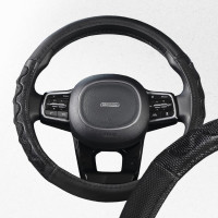 Оплетка SKYWAY Racer-2, M, черно-синяя, экокожа S01102418