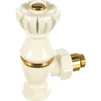 Угловой клапан для радиаторов SR Rubinetterie Liberty 1/2х3/4, цвет белый 0325-2000V00A