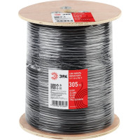 Кабель ЭРА витая пара U/UTP Cat 5e 4x2x24 AWG CU PE ТРОС OUTDOOR 305м Б0044432